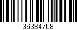 Código de barras (EAN, GTIN, SKU, ISBN): '36384768'