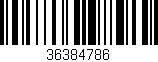 Código de barras (EAN, GTIN, SKU, ISBN): '36384786'