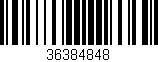 Código de barras (EAN, GTIN, SKU, ISBN): '36384848'