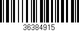 Código de barras (EAN, GTIN, SKU, ISBN): '36384915'