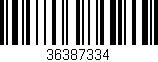 Código de barras (EAN, GTIN, SKU, ISBN): '36387334'