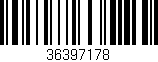 Código de barras (EAN, GTIN, SKU, ISBN): '36397178'