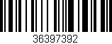 Código de barras (EAN, GTIN, SKU, ISBN): '36397392'