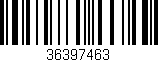Código de barras (EAN, GTIN, SKU, ISBN): '36397463'