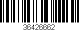 Código de barras (EAN, GTIN, SKU, ISBN): '36426662'