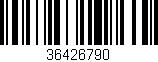 Código de barras (EAN, GTIN, SKU, ISBN): '36426790'