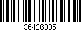 Código de barras (EAN, GTIN, SKU, ISBN): '36426805'