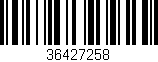 Código de barras (EAN, GTIN, SKU, ISBN): '36427258'