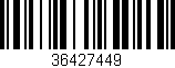 Código de barras (EAN, GTIN, SKU, ISBN): '36427449'