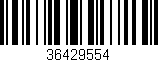 Código de barras (EAN, GTIN, SKU, ISBN): '36429554'