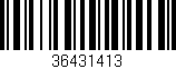 Código de barras (EAN, GTIN, SKU, ISBN): '36431413'