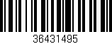 Código de barras (EAN, GTIN, SKU, ISBN): '36431495'