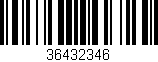 Código de barras (EAN, GTIN, SKU, ISBN): '36432346'