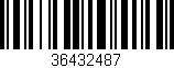 Código de barras (EAN, GTIN, SKU, ISBN): '36432487'