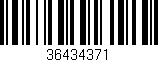 Código de barras (EAN, GTIN, SKU, ISBN): '36434371'