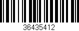 Código de barras (EAN, GTIN, SKU, ISBN): '36435412'