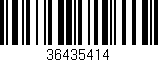 Código de barras (EAN, GTIN, SKU, ISBN): '36435414'