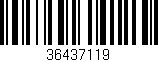 Código de barras (EAN, GTIN, SKU, ISBN): '36437119'