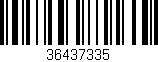 Código de barras (EAN, GTIN, SKU, ISBN): '36437335'