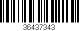 Código de barras (EAN, GTIN, SKU, ISBN): '36437343'