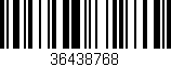 Código de barras (EAN, GTIN, SKU, ISBN): '36438768'