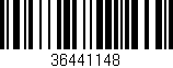 Código de barras (EAN, GTIN, SKU, ISBN): '36441148'