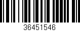 Código de barras (EAN, GTIN, SKU, ISBN): '36451546'