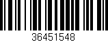 Código de barras (EAN, GTIN, SKU, ISBN): '36451548'