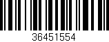 Código de barras (EAN, GTIN, SKU, ISBN): '36451554'