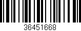 Código de barras (EAN, GTIN, SKU, ISBN): '36451668'