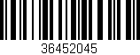 Código de barras (EAN, GTIN, SKU, ISBN): '36452045'