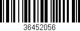 Código de barras (EAN, GTIN, SKU, ISBN): '36452056'