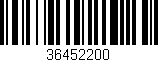Código de barras (EAN, GTIN, SKU, ISBN): '36452200'
