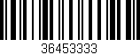 Código de barras (EAN, GTIN, SKU, ISBN): '36453333'