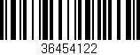 Código de barras (EAN, GTIN, SKU, ISBN): '36454122'