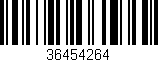 Código de barras (EAN, GTIN, SKU, ISBN): '36454264'