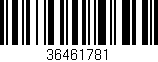 Código de barras (EAN, GTIN, SKU, ISBN): '36461781'