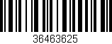 Código de barras (EAN, GTIN, SKU, ISBN): '36463625'