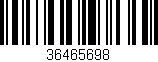 Código de barras (EAN, GTIN, SKU, ISBN): '36465698'