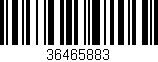 Código de barras (EAN, GTIN, SKU, ISBN): '36465883'
