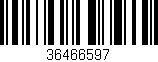 Código de barras (EAN, GTIN, SKU, ISBN): '36466597'