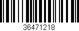 Código de barras (EAN, GTIN, SKU, ISBN): '36471218'