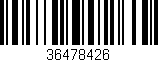 Código de barras (EAN, GTIN, SKU, ISBN): '36478426'