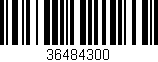 Código de barras (EAN, GTIN, SKU, ISBN): '36484300'