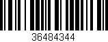 Código de barras (EAN, GTIN, SKU, ISBN): '36484344'