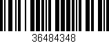 Código de barras (EAN, GTIN, SKU, ISBN): '36484348'