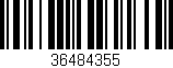 Código de barras (EAN, GTIN, SKU, ISBN): '36484355'