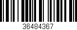 Código de barras (EAN, GTIN, SKU, ISBN): '36484367'