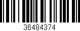 Código de barras (EAN, GTIN, SKU, ISBN): '36484374'