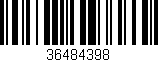 Código de barras (EAN, GTIN, SKU, ISBN): '36484398'